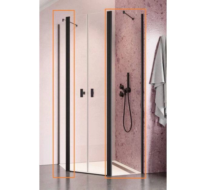 Комплект бокових стінок NES Black PTD 100 x 90 RADAWAY