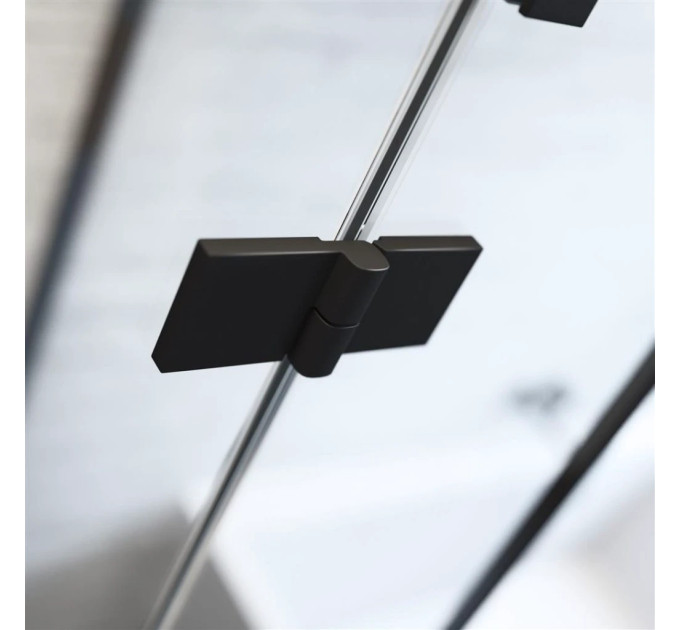 Душові двері Essenza Pro Black DWJ 120 праві, RADAWAY