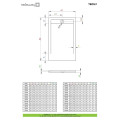 Душовий піддон Teos F 120x100 см anthracite, RADAWAY