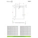 Душовий піддон Teos F 100x80 см white, RADAWAY