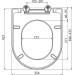 Кришка для унітаза UNI CHROME 02A SoftClose (X01549), RAVAK