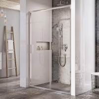 Душові двері двохелементні BLSDP2-100 Transparent, RAVAK