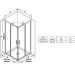 Душова кабіна BLSRV2-80 Transparent, RAVAK
