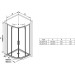 Душова кабіна BLSCP4-80 Transparent, RAVAK