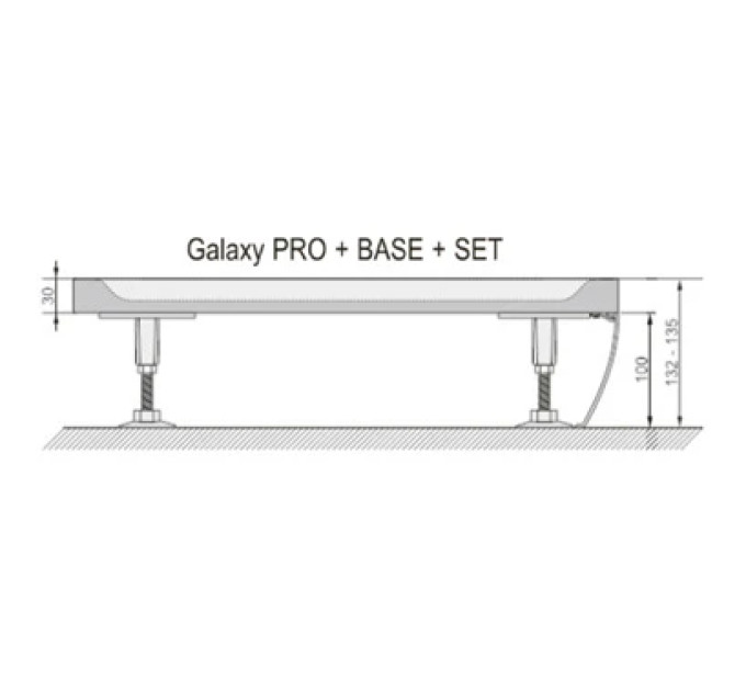 Панель душового піддона GIGANT PRO 120x90 SET L, RAVAK
