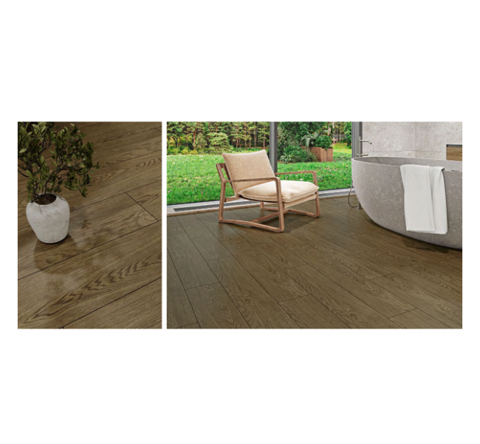Плитка керамогранітна Emberwood Brown RECT MAT 198x1198 Cersanit