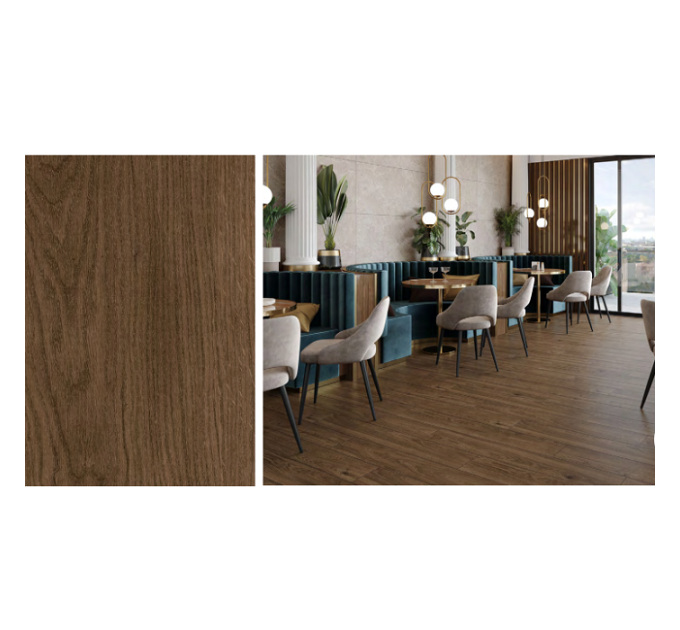 Плитка керамогранітна Charmwood Brown RECT MAT 198x1198 Cersanit