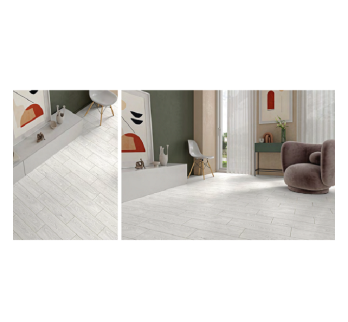 Плитка керамогранітна Tornwood White 185x598 Cersanit