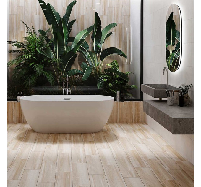 Плитка керамогранітна Flaxwood Beige 185x598x7 Cersanit