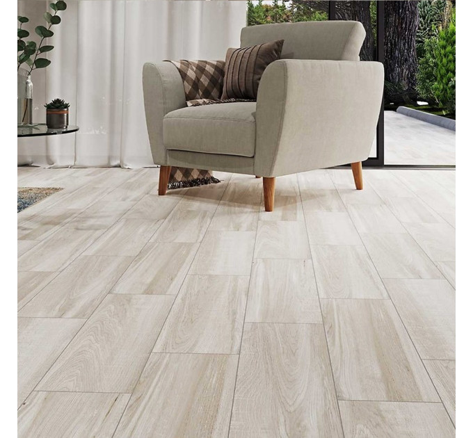 Плитка керамогранітна Flaxwood Light Grey 185x598x7 Cersanit