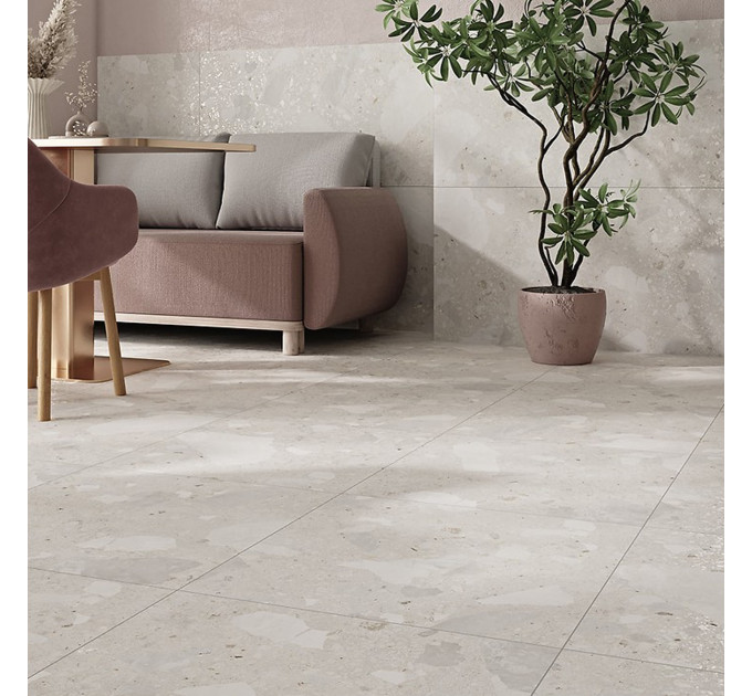 Плитка керамогранітна Genesis Cream RECT MAT 598x1198 Cersanit