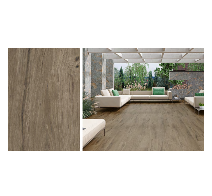 Плитка керамогранітна Wildwood Brown RECT MAT 198x1198 Cersanit