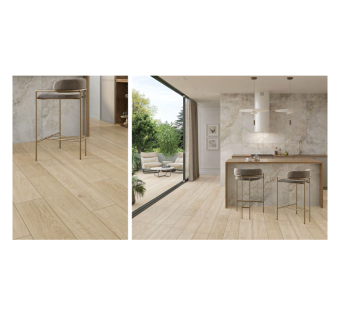 Плитка керамогранітна Charmwood Beige RECT MAT 198x1198 Cersanit