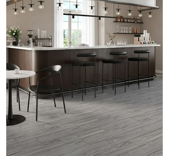 Плитка керамогранітна Sunsetwood Grey 185x598 Cersanit