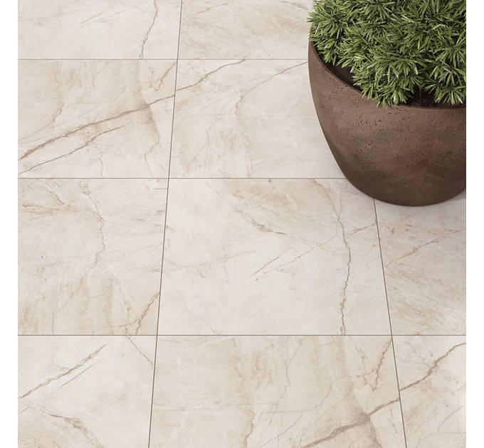 Плитка керамогранітна Silver Heels Ivory MAT 598x598 Cersanit